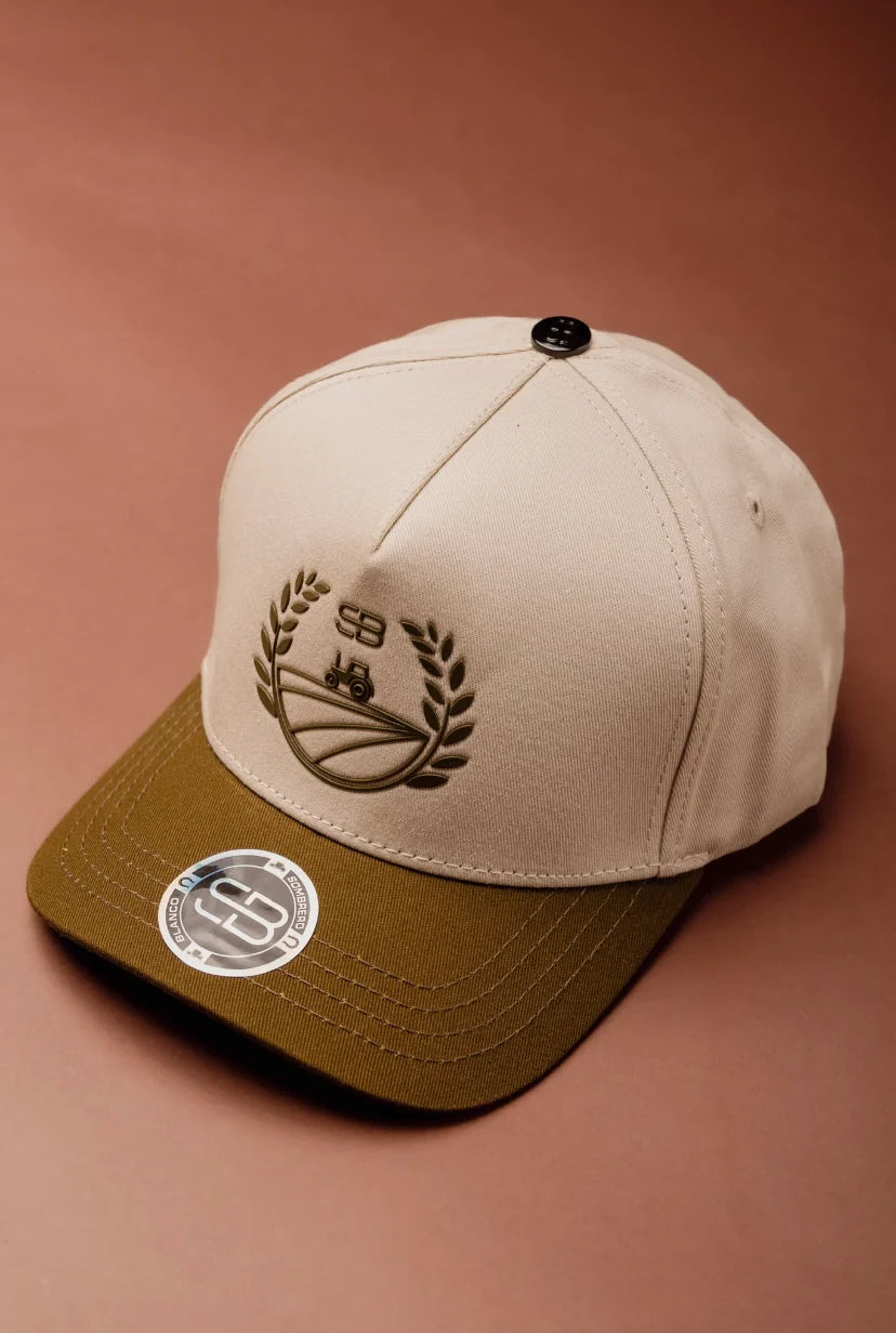 GORRA SOMBRERO BLANCO SIEMBRA Y COSECHA