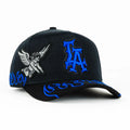 GORRA LA ANGEL BLUE FLAME CRYSTAL BLACK