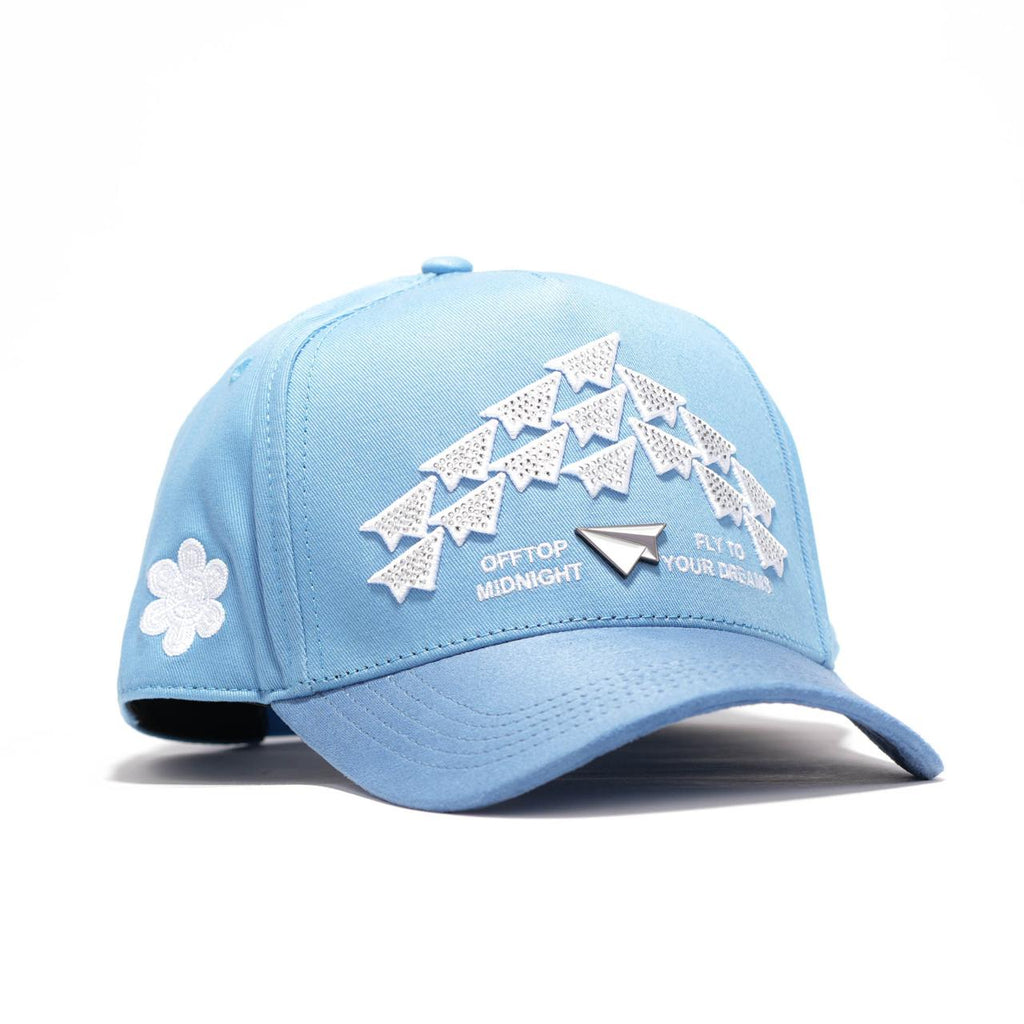 GORRA OFFTOP X MIDNIGHT PAPERPLANES BEIGE AZUL