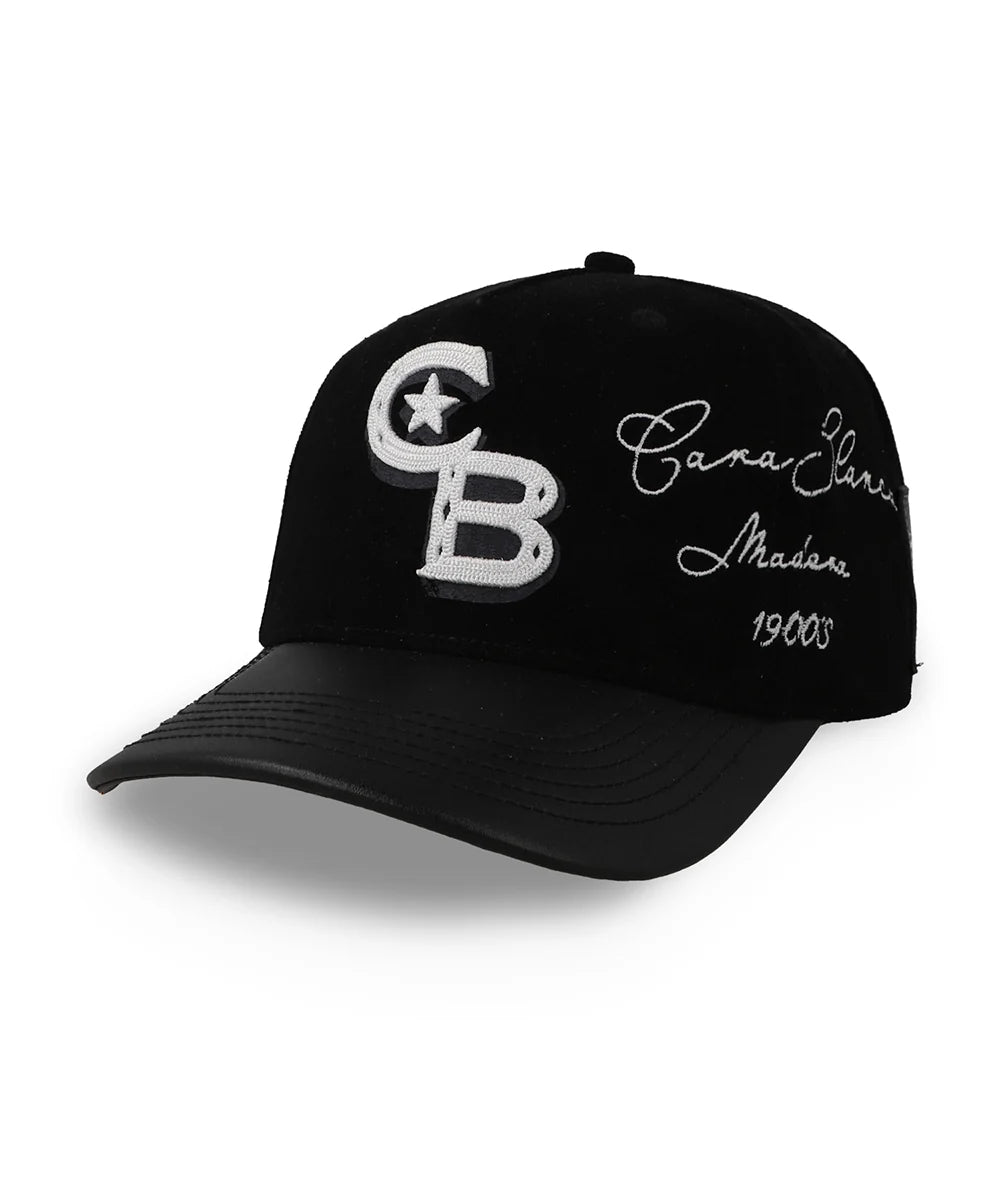 Gorra Cara Blanca Buckle Crown Negra