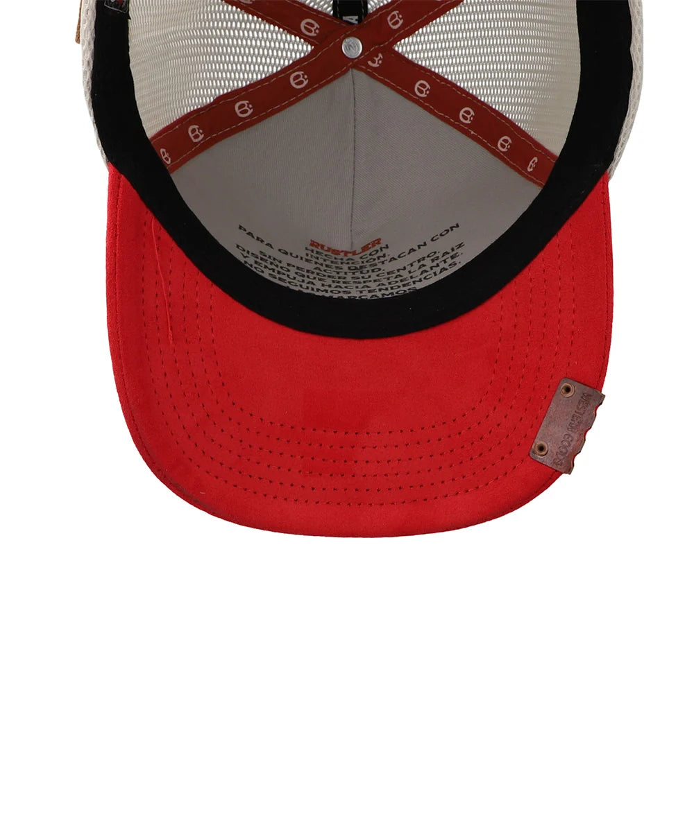 Gorra Cara Blanca Horns Negra Roja