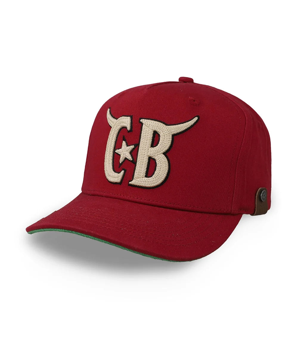 Gorra Cara Blanca Horns Negra Roja