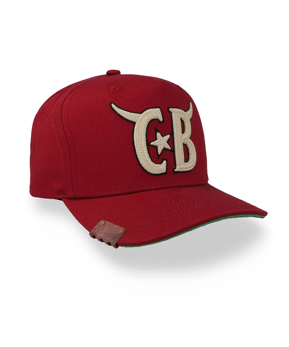 Gorra Cara Blanca Horns Negra Roja