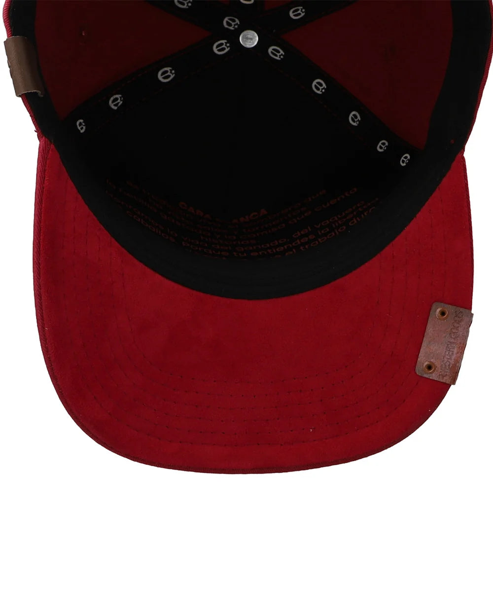 Gorra Cara Blanca Horns Negra Roja