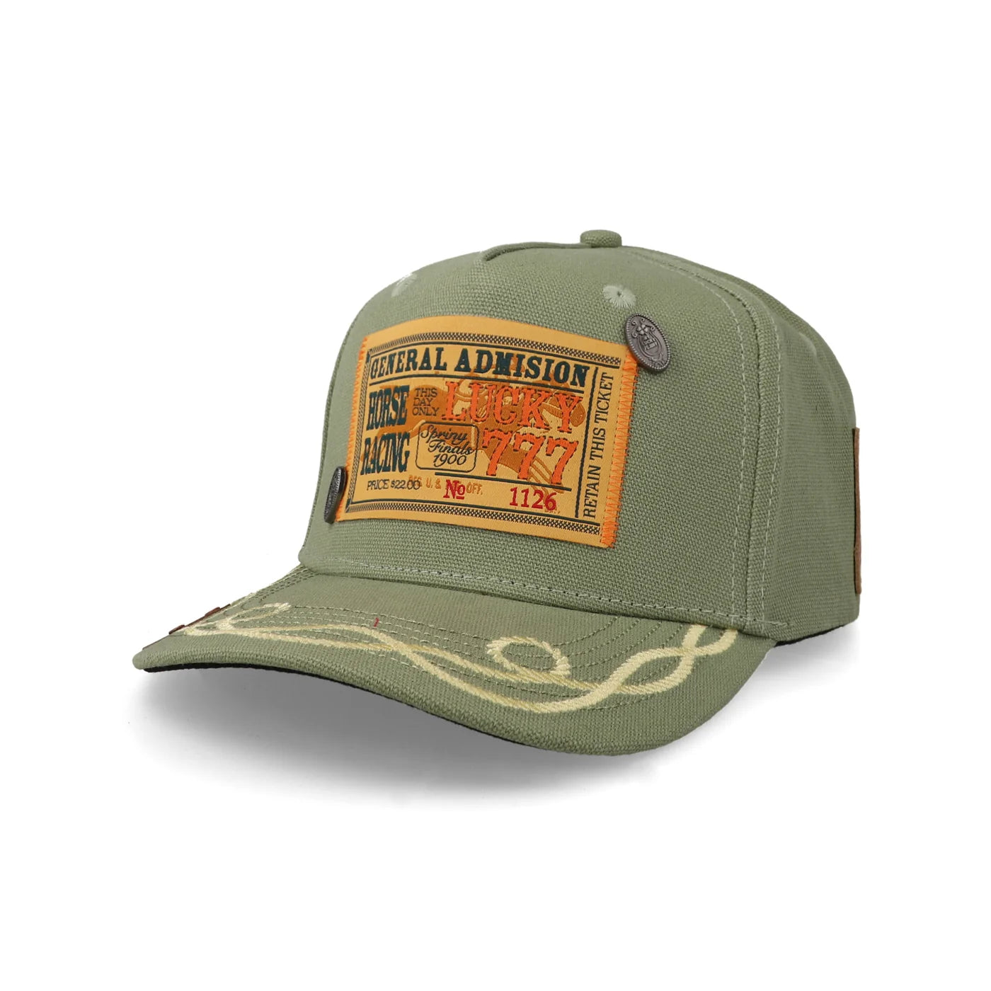Gorra Cara Blanca Lucky Seven Olivo