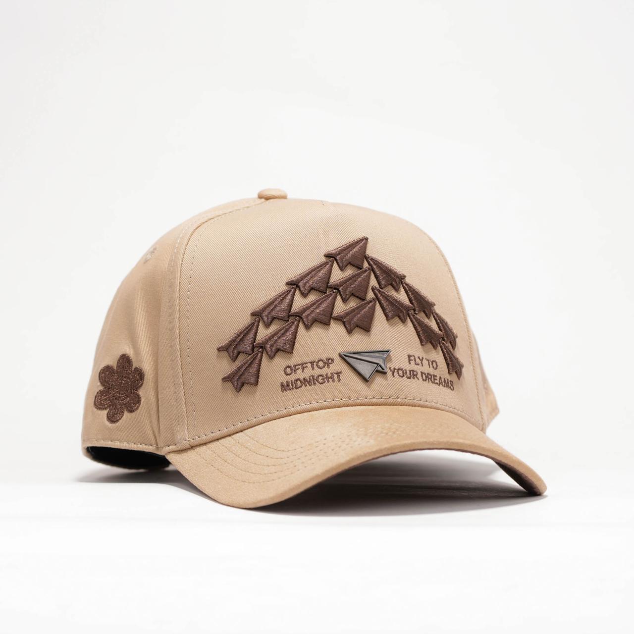 GORRA OFFTOP X MIDNIGHT PAPER PLANES BEIGE