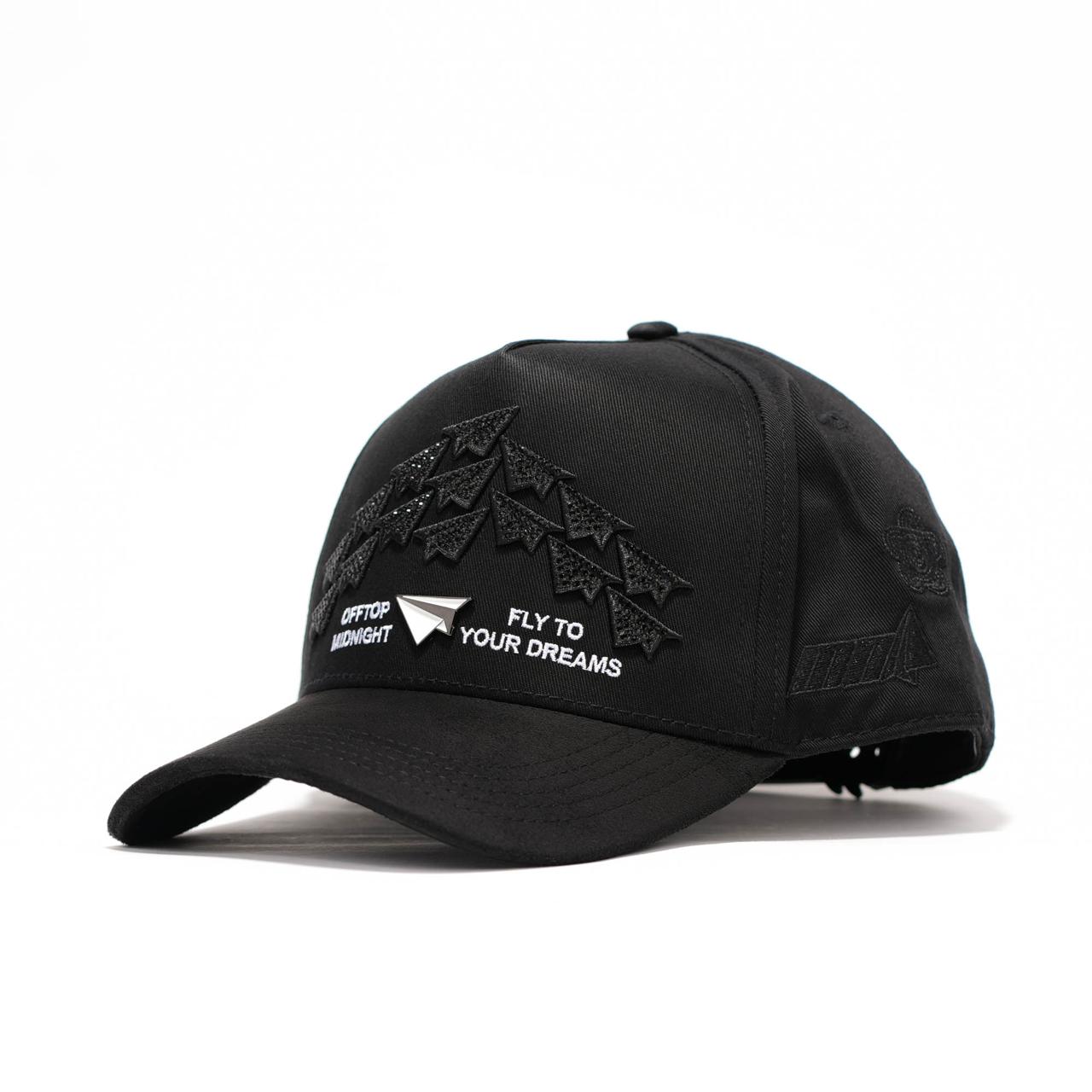 GORRA OFFTOP X MIDNIGHT PAPER PLANES BLACK