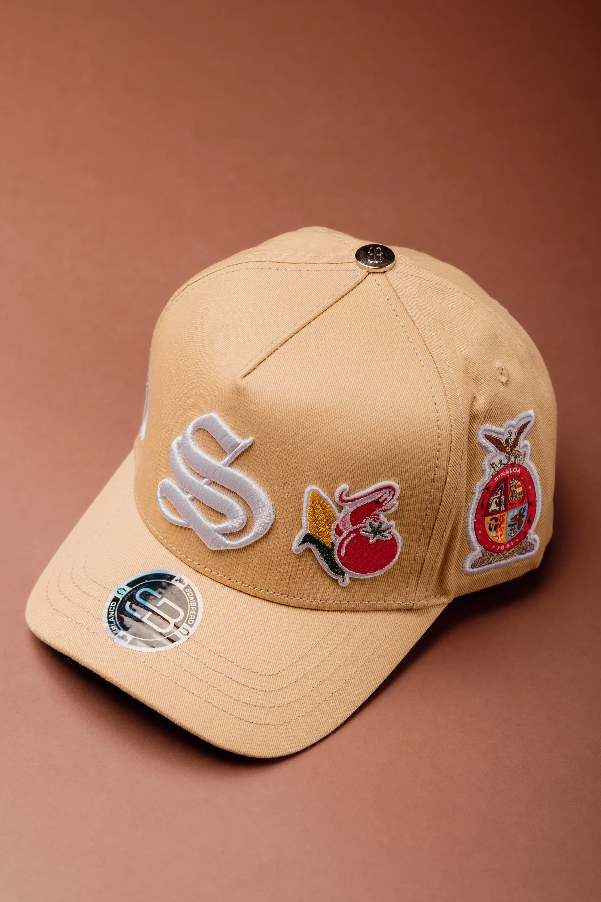 GORRA SOMBRERO BLANCO MIS RAÍCES BEIGE