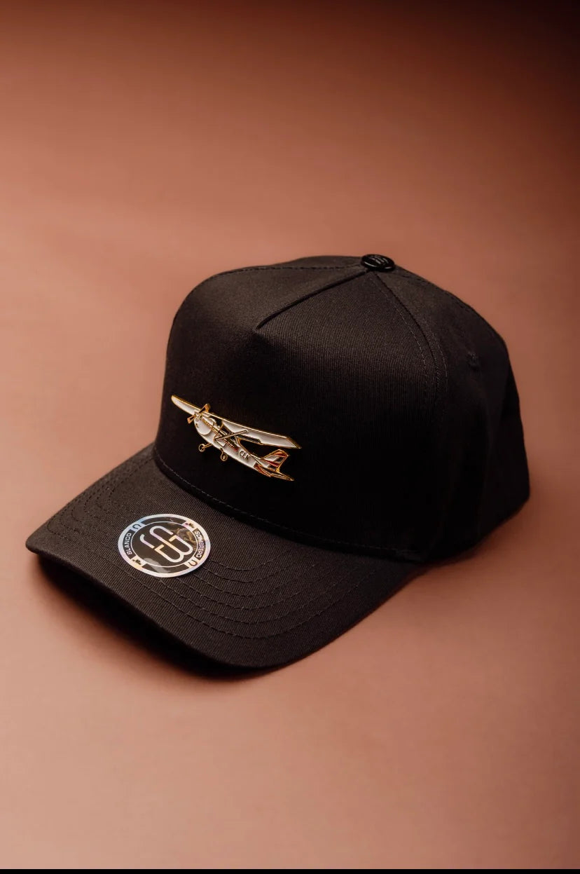 GORRA SOMBRERO BLANCO AVIONETA CLN NEGRA