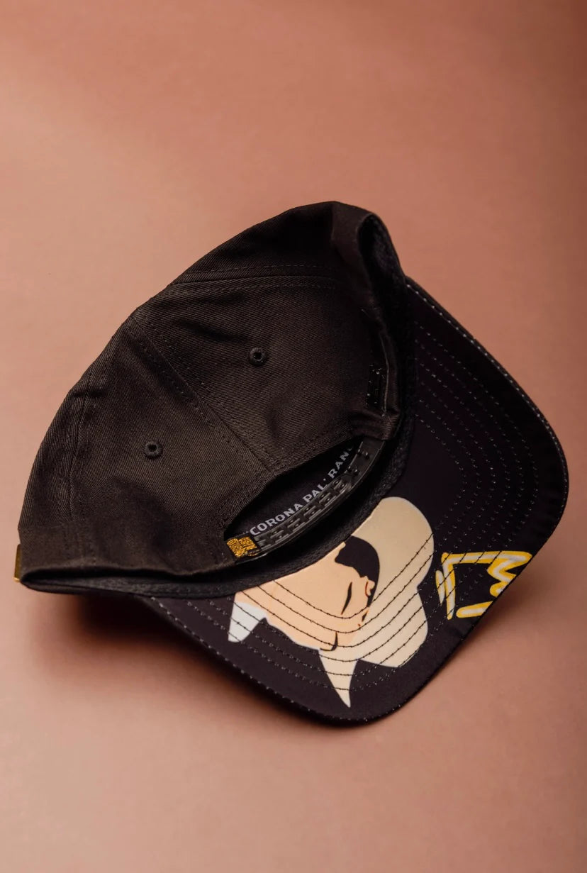 GORRA SOMBRERO REY DEL CORRIDO NEGRA