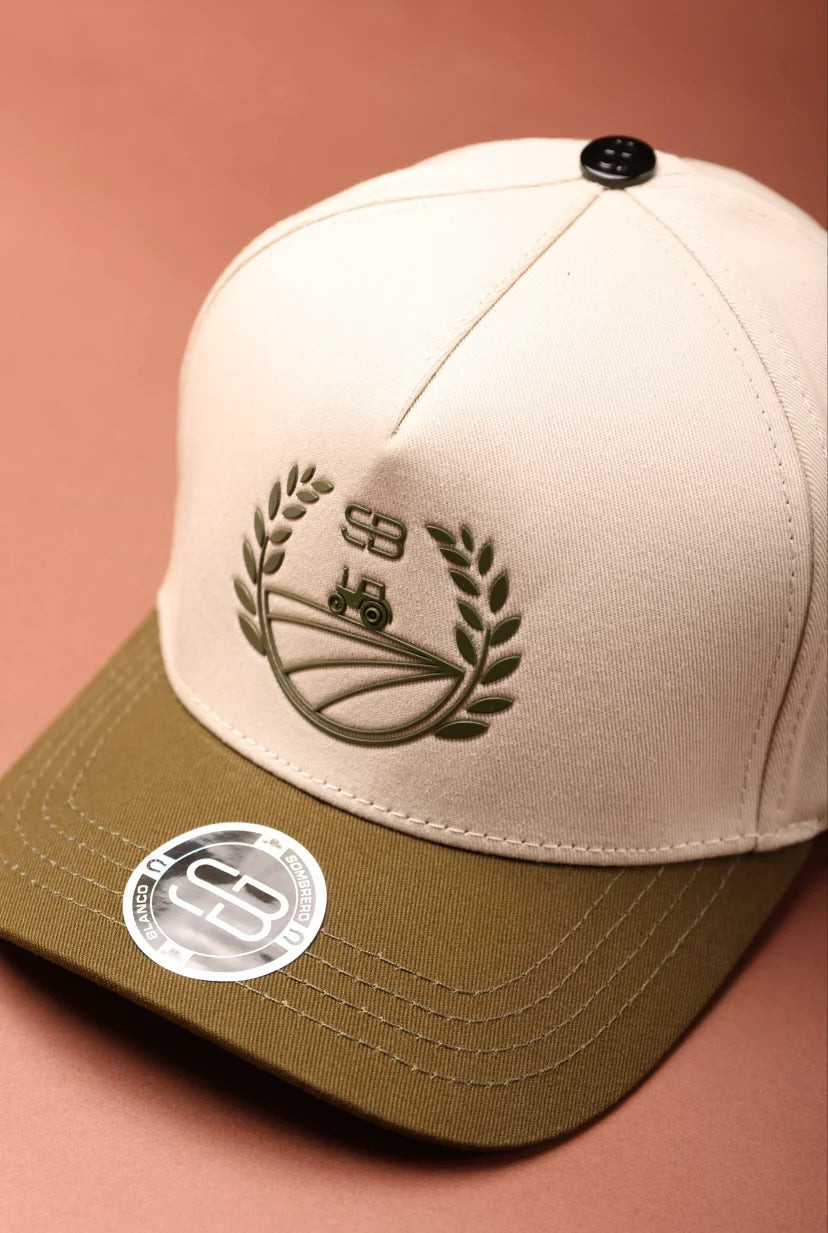 GORRA SOMBRERO BLANCO SIEMBRA Y COSECHA