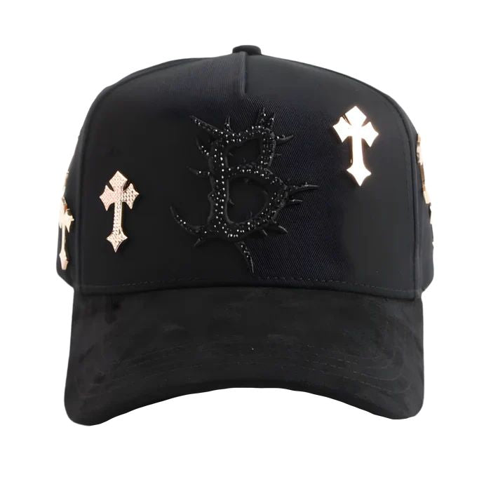 BARBAS HATS B CROSS ROSE GOLD 24K