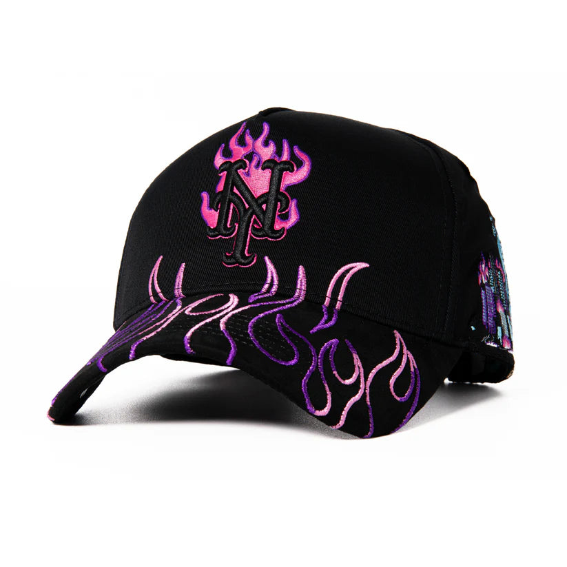 GORRA CASH ONLY NEW YORK FLAMES PURPLE