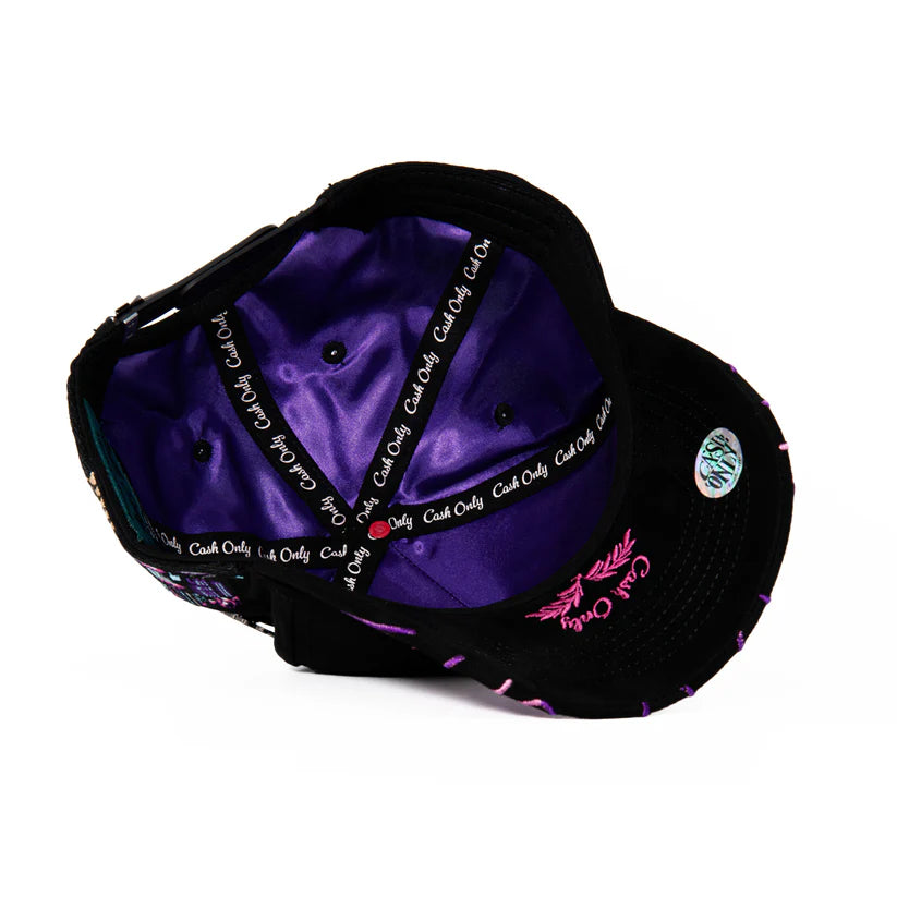 GORRA CASH ONLY NEW YORK FLAMES PURPLE