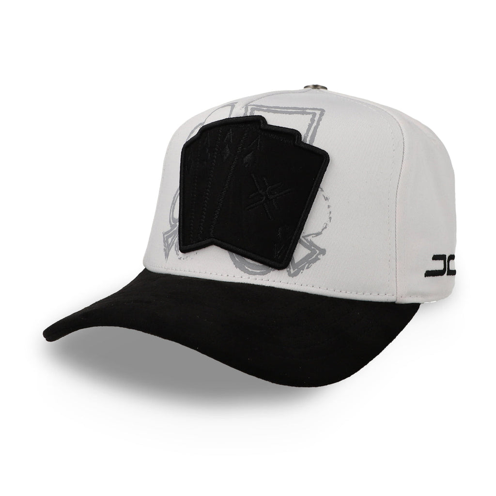 JC Hats poker XY white