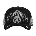 BARBAS HATS HALLOWEN SCREAM BLACK