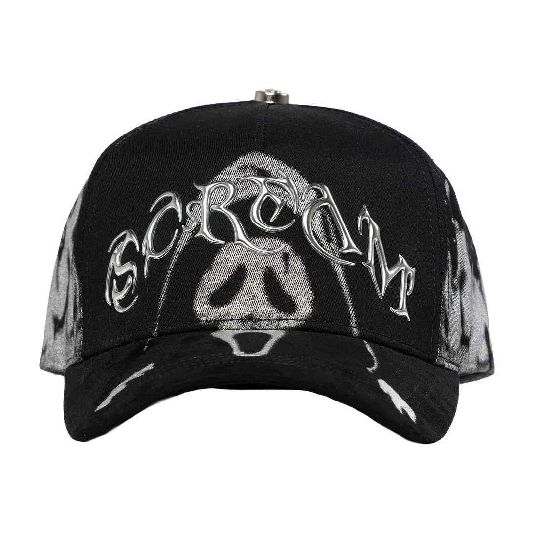 BARBAS HATS HALLOWEN SCREAM BLACK