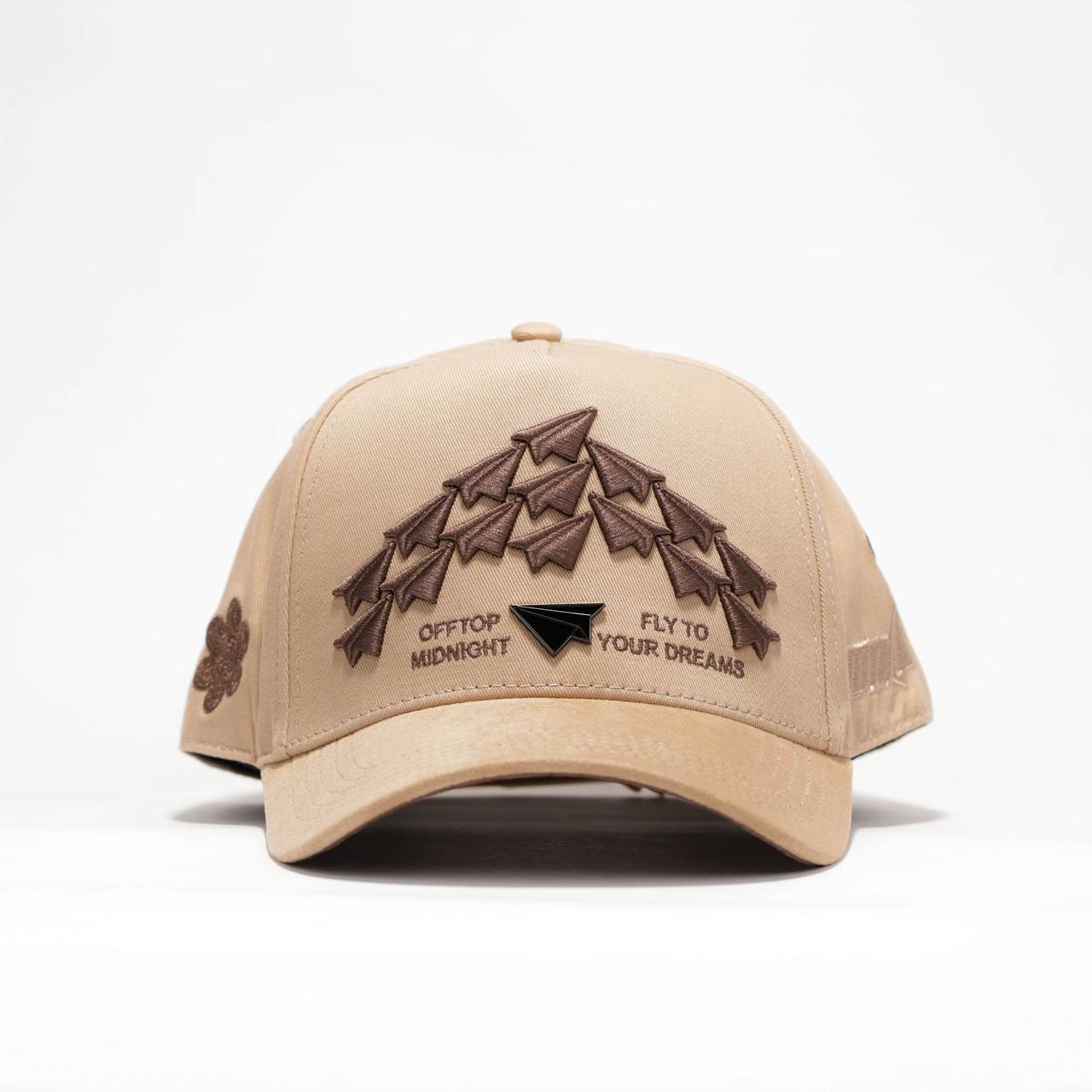 GORRA OFFTOP X MIDNIGHT PAPER PLANES BEIGE