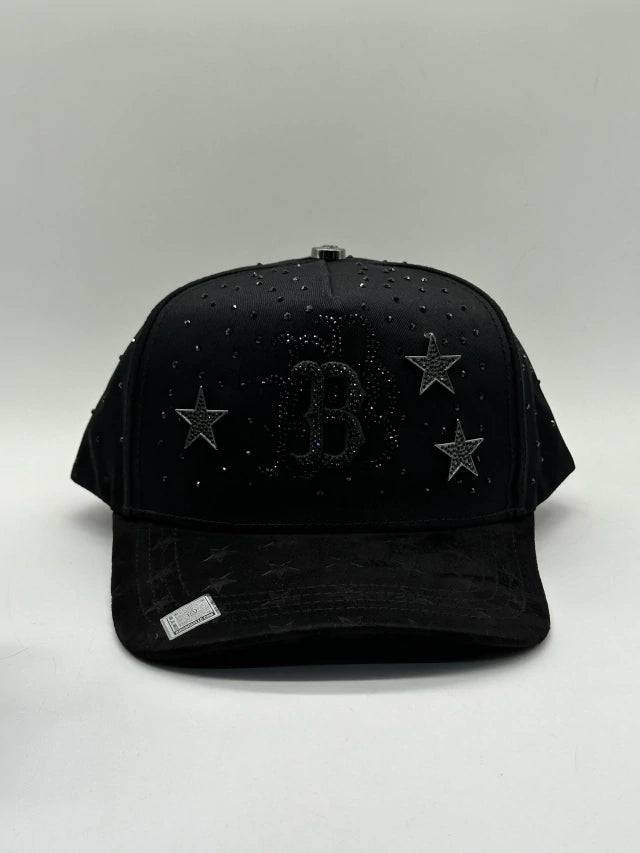 GORRA BIG BOSS BOSTON CRISTALS STAR TOTAL BLACK
