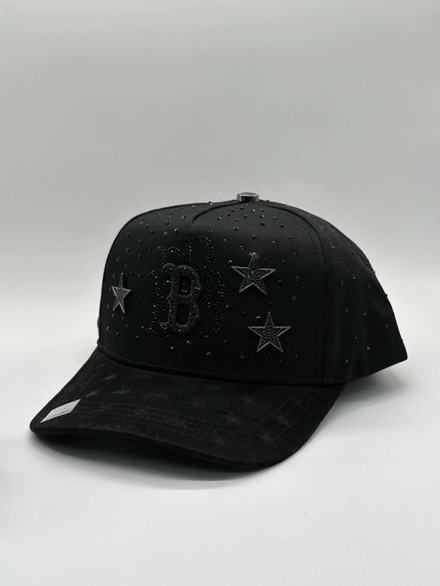 GORRA BIG BOSS BOSTON CRISTALS STAR TOTAL BLACK