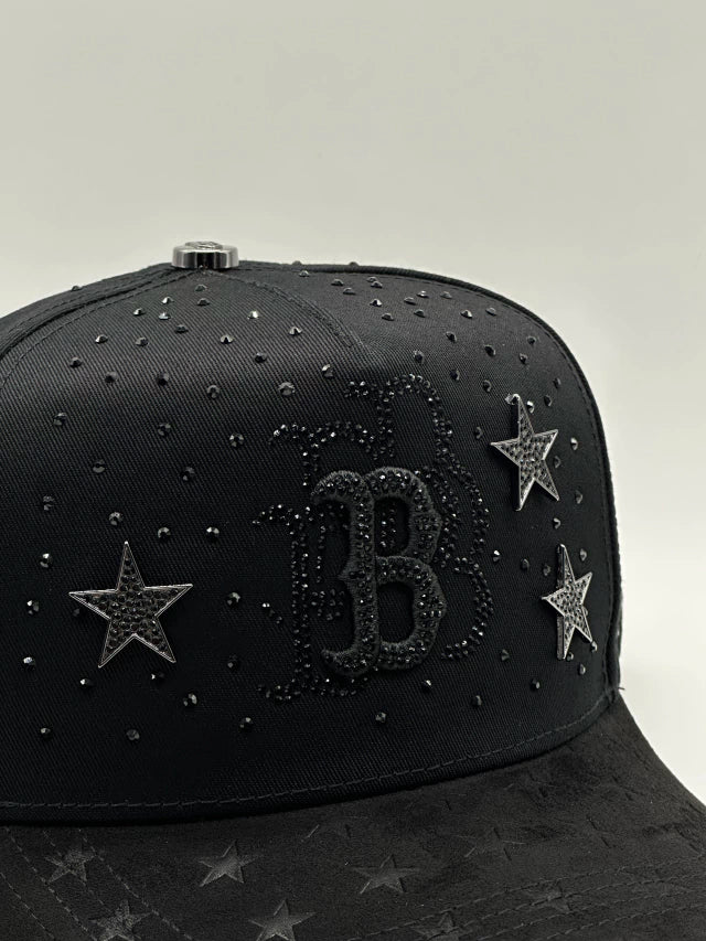 GORRA BIG BOSS BOSTON CRISTALS STAR TOTAL BLACK